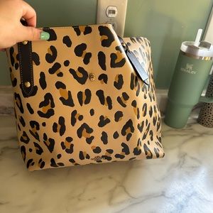 Cheetah coach tote